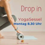 Yoga am Sessel Drop in, Herzberührung-Eva Friedbacher