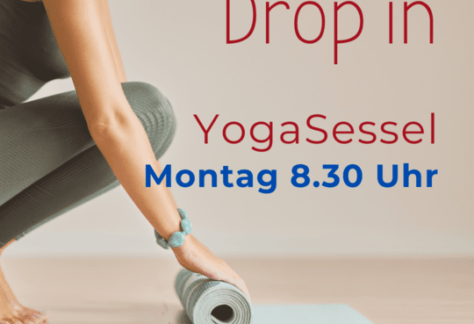 Yoga am Sessel Drop in, Herzberührung-Eva Friedbacher