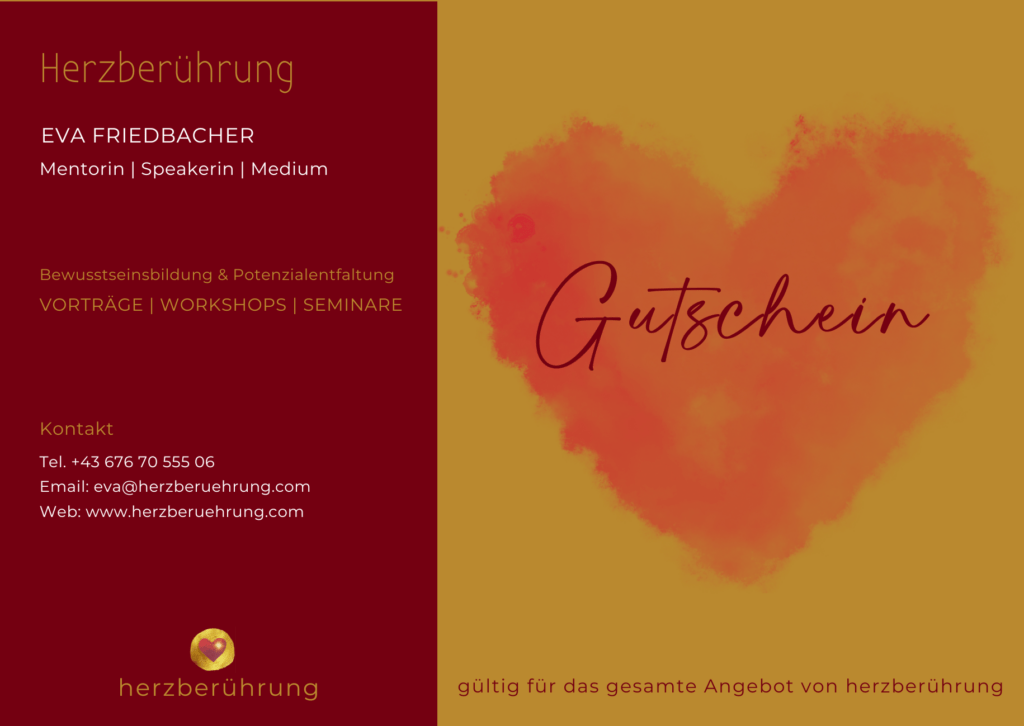 Gutschein - Herzberührung Eva Friedbacher